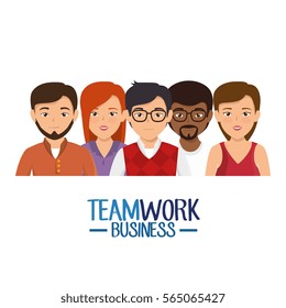 teamwork business people icon