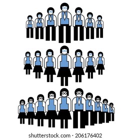 teamwork, business people set