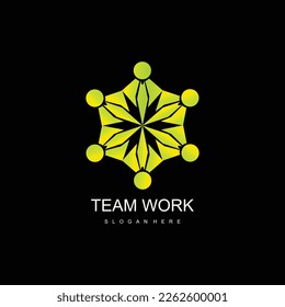 El concepto de unidad y cooperación de hombres de negocios de trabajo en equipo creado con elementos geométricos simples como equipo de personas.