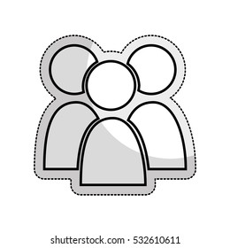 teamwork businessmen silhouette icon vector illustration design