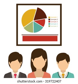 Teamwork and businesspeople concept design, vector illustration eps 10