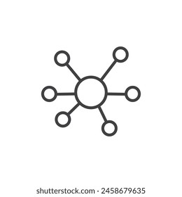 Teamwork Chart Icon Set. Social networking vector symbol. Collaboration and community connection sign.