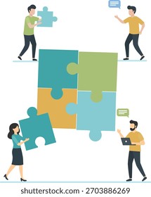 Colaboración de trabajo en equipo Construyendo Sueños Juntos