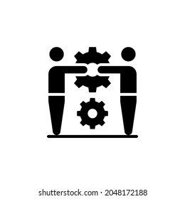 Teamwork Collaboration icon in vector. Logotype