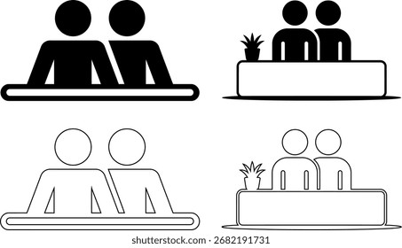 Trabalho em equipe e colaboração no ambiente do escritório Ilustração da reunião de negócios