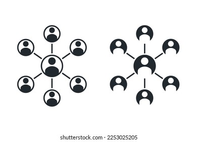 Teamwork collaboration sharing icon. Illustration vector