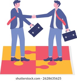 Trabalho em equipe e colaboração.pessoas construindo uma equipe dedicada forte e uma cooperação e comunicação eficazes para a empresa.

