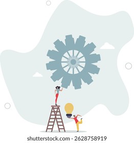 Trabalho em equipe e colaboração.pessoas construindo uma equipe dedicada forte e cooperação e comunicação eficazes para a vida empresarial.