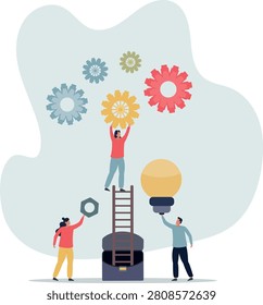 Teamwork and collaboration.people building strong dedicated team and effective cooperation and communication for enterprise.life situation and activities.