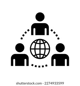 Teamwork Communication icon. Simple vector graphics.