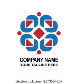 Teamwork and Community Logo Template.
