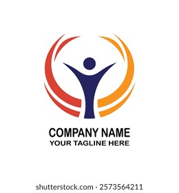 Teamwork and Community Logo Template.