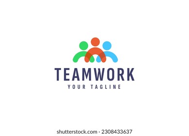 teamwork company logo vector icon illustration