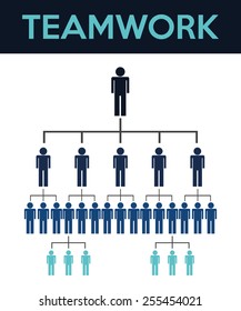 teamwork concept, abstract business background