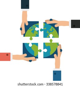 Teamwork concept with business icons design, vector illustration 10 eps graphic.