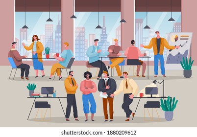 Coworking Center Open Space Business Center Stock Illustration 1936218073