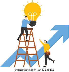 teamwork concept, Finding marketing ideas and analysis, plan or strategy to achieve success, collaboration concept, Businessmen collaborating on ideas to increase profits and business investment.