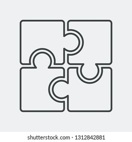 Teamwork concept icon lineal