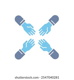 teamwork concept line icon. Simple element illustration. teamwork concept outline symbol design.