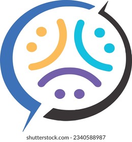 Teamwork concept logo. Group of People. Concept of group of people meeting collaboration and great work. No to racism. People Achievement Illustration. Racial equality concept. Team people logo.