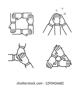 teamwork concept set