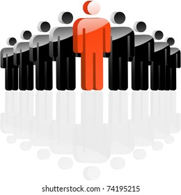 Teamwork concept. Vector illustration.