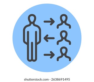 Teamwork cooperation business project start up icons isolated set. Vector flat graphic design illustration
