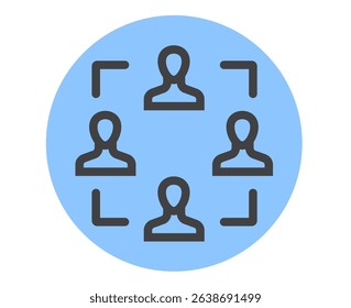 Teamwork cooperation business project start up icons isolated set. Vector flat graphic design illustration

