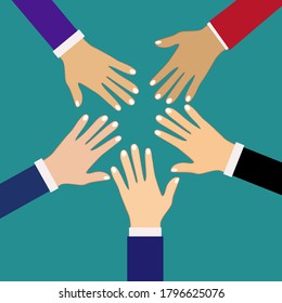 Teamarbeit. Zusammenarbeit und Partnerschaft. Projektmanagement. Konzept Business. Vektorgrafik