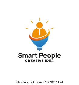 teamwork creative idea logo design template. bulb icon symbol designs