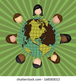 teamwork design over  background vector illustration  