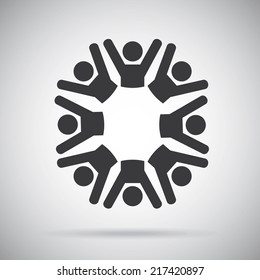 teamwork design over   background vector illustration