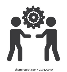 teamwork design over   background vector illustration
