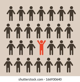 teamwork design over beige background vector illustration 