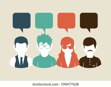 Teamwork design over beige background, vector illustration