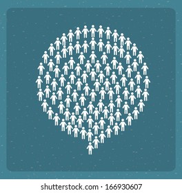 teamwork design over blue background vector illustration 
