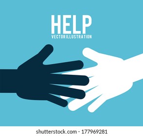 teamwork design over blue   background vector illustration 