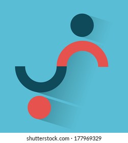 teamwork design over blue   background vector illustration 