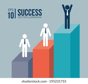Teamwork design over blue background,vector illustration