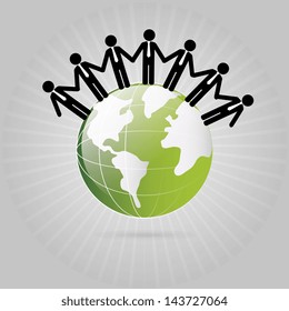 teamwork design over gray background vector illustration