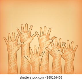 teamwork design over vintage background vector illustration 