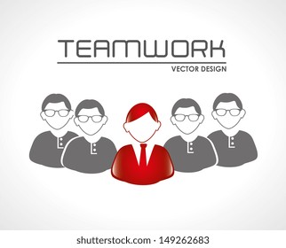 teamwork design over white background vector illustration 