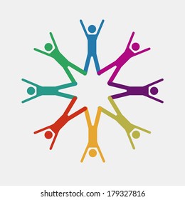 teamwork design over  white  background vector illustration 