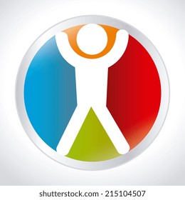 Teamwork design over white background, vector illustration