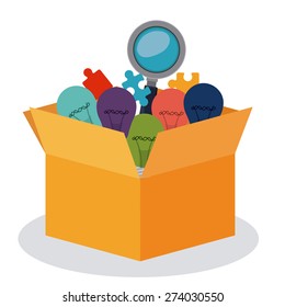Teamwork design over white background, vector illustration