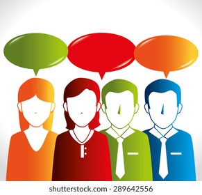 Teamwork design over white background, vector illustration.