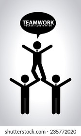 teamwork  design , vector illustration