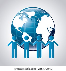 teamwork  design , vector illustration