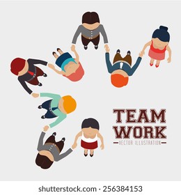 Teamwork design, vector illustration.
