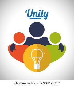 Teamwork digital design, vector illustration 10 eps graphic